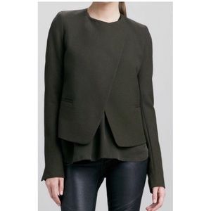 Vince jacket, military green blazer.